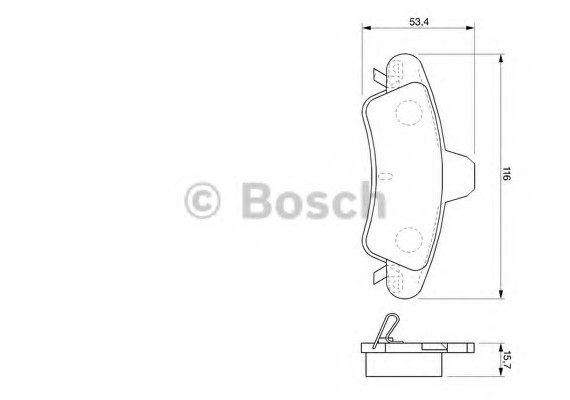 0986424744 BOSCH Тормозные колодки дисковые 0986424744 BOSCH