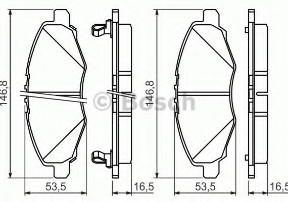 0986494326 BOSCH Гальмівні колодки дискові 0986494326 BOSCH