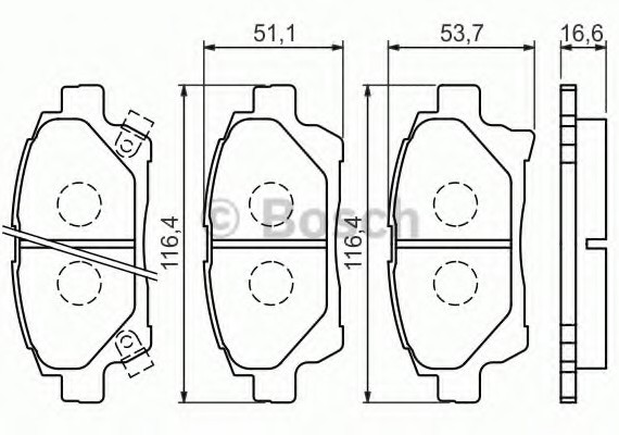 0986494333 BOSCH Тормозные колодки дисковые 0986494333 BOSCH