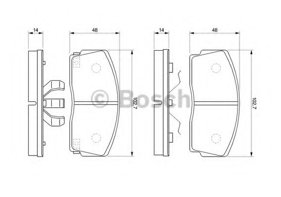 0986493390 BOSCH Тормозные колодки дисковые 0986493390 BOSCH