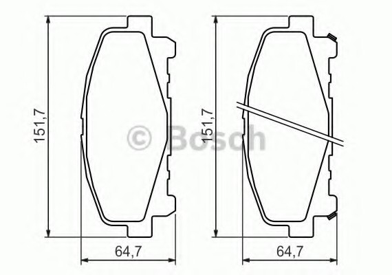 0986494382 BOSCH Гальмівні колодки дискові 0986494382 BOSCH