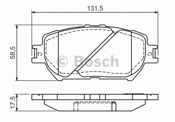 0986494363 BOSCH Тормозные колодки дисковые 0986494363 BOSCH