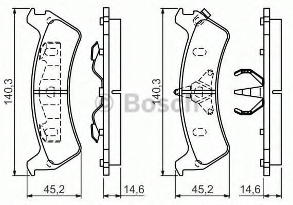 0986424655 BOSCH Тормозные колодки дисковые 0986424655 BOSCH