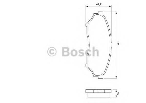 0986424713 BOSCH Тормозные колодки дисковые 0986424713 BOSCH