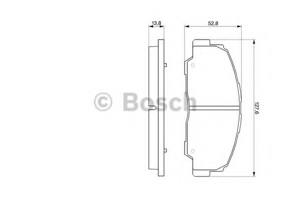 0986424297 BOSCH Тормозные колодки дисковые 0986424297 BOSCH