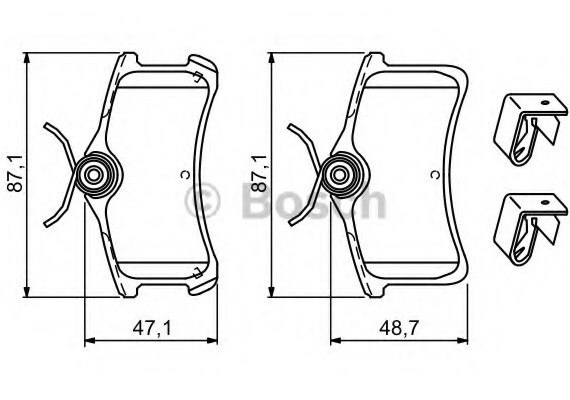 0986494274 BOSCH Тормозные колодки дисковые 0986494274 BOSCH