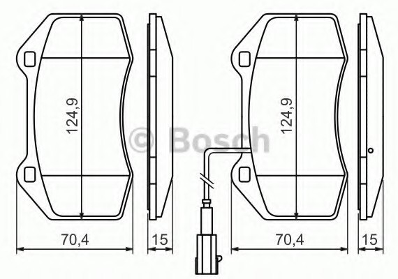 0986494228 BOSCH Тормозные колодки дисковые 0986494228 BOSCH