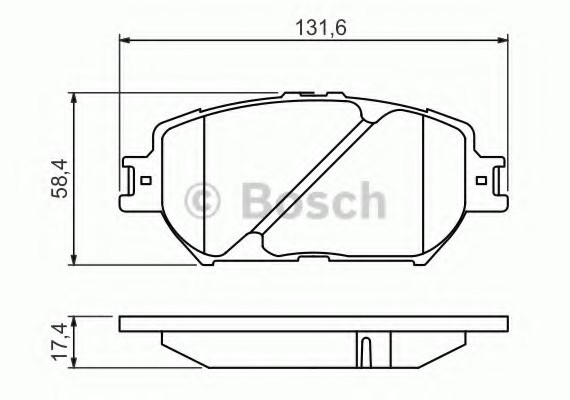 0986494418 BOSCH Тормозные колодки передние 0986494418 BOSCH