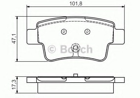 Тормозные колодки дисковые 0986495111 BOSCH