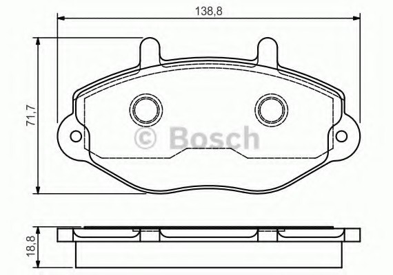 0986495112 BOSCH Тормозные колодки дисковые 0986495112 BOSCH
