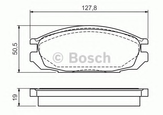 0986461133 BOSCH Гальмівні колодки дискові 0986461133 BOSCH