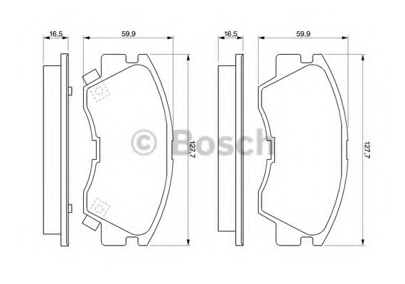 0986460978 BOSCH Тормозные колодки дисковые 0986460978 BOSCH