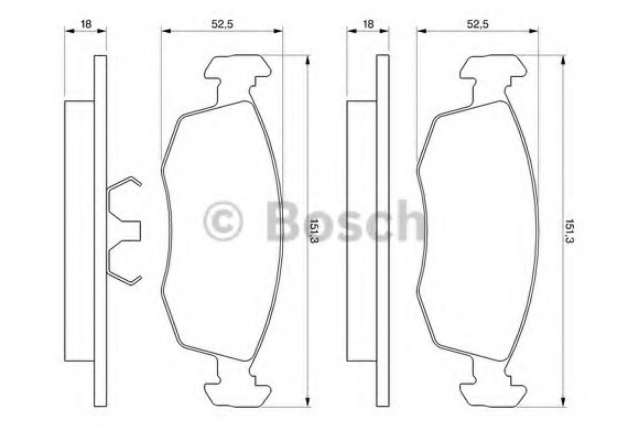 0986469070 BOSCH Тормозные колодки дисковые 0986469070 BOSCH