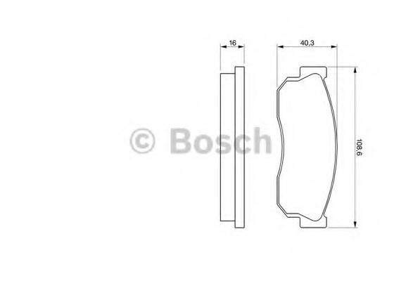 0986469580 BOSCH Тормозные колодки дисковые 0986469580 BOSCH