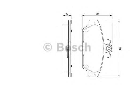 0986424092 BOSCH Тормозные колодки дисковые 0986424092 BOSCH