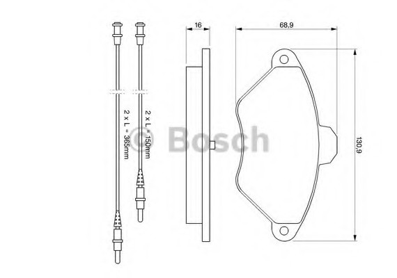 0986424278 BOSCH Тормозные колодки дисковые 0986424278 BOSCH