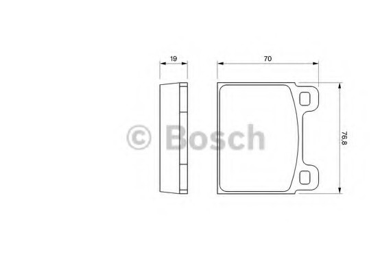 0986460111 BOSCH Тормозные колодки дисковые 0986460111 BOSCH