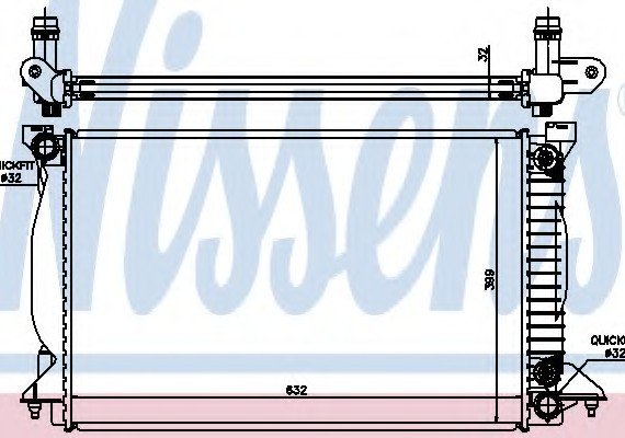 60303A NISSENS (Дания) Радиатор системы охлаждения 60303A NISSENS