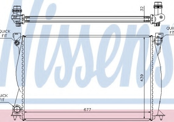 Фото радиатор системы охлаждения 60231A NISSENS 60231A NISSENS (Дания) 60231A NISSENS (Дания) Радиатор системы охлаждения 60231A NISSENS