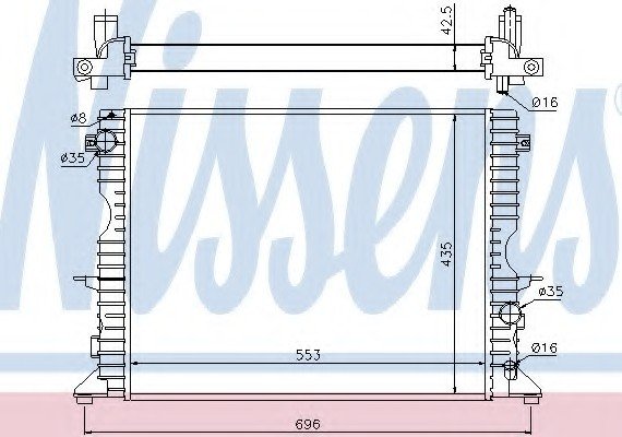 64311A NISSENS (Дания) Радиатор системы охлаждения 64311A NISSENS