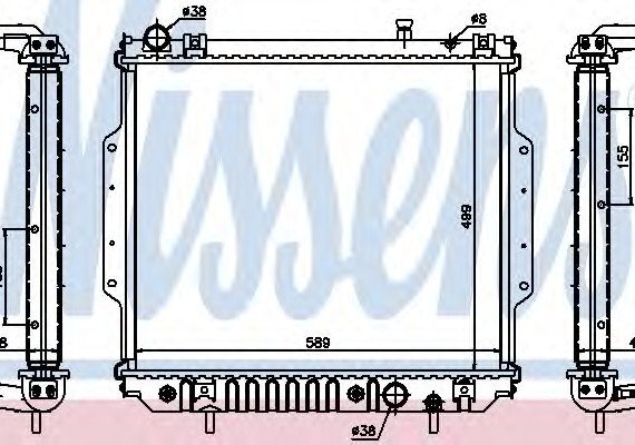 61020A NISSENS (Дания) Радиатор системы охлаждения 61020A NISSENS