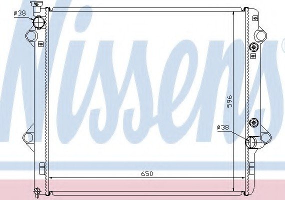 646806 NISSENS (Дания) Радиатор системы охлаждения 646806 NISSENS