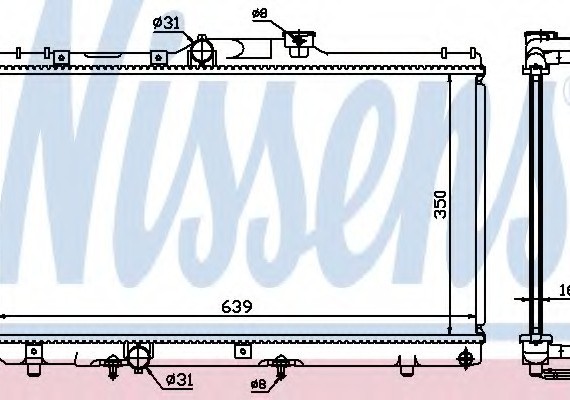 64868A NISSENS (Дания) Радиатор системы охлаждения 64868A NISSENS