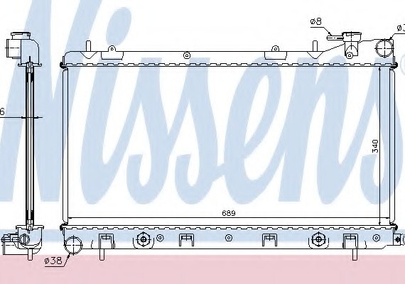 Фото радиатор системы охлаждения 67705A NISSENS 67705A NISSENS (Дания) 67705A NISSENS (Дания) Радиатор системы охлаждения 67705A NISSENS