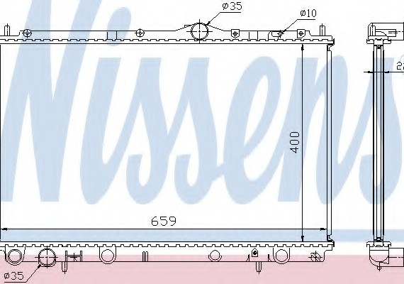 65559A NISSENS (Дания) Радиатор системы охлаждения 65559A NISSENS