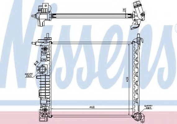 630737 NISSENS (Дания) Радиатор системы охлаждения 630737 NISSENS