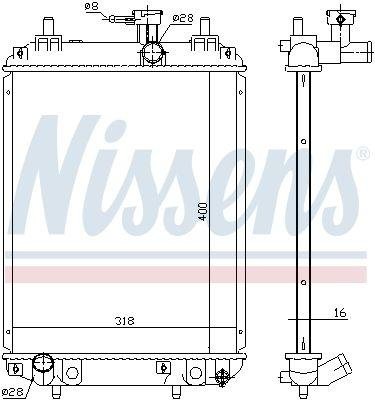 617549 NISSENS (Дания) Радиатор системы охлаждения 617549 NISSENS