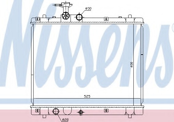 641758 NISSENS (Дания) Радиатор системы охлаждения 641758 NISSENS