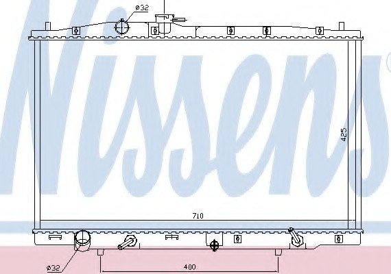 681393 NISSENS (Дания) Радиатор системы охлаждения 681393 NISSENS