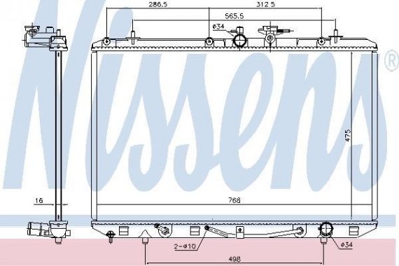 646927 NISSENS (Дания) Радиатор системы охлаждения 646927 NISSENS