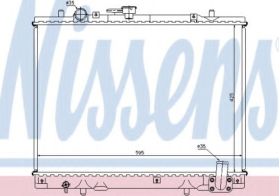 62892 NISSENS (Дания) Радиатор системы охлаждения 62892 NISSENS