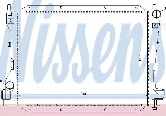 66703 NISSENS (Дания) Радиатор системы охлаждения 66703 NISSENS
