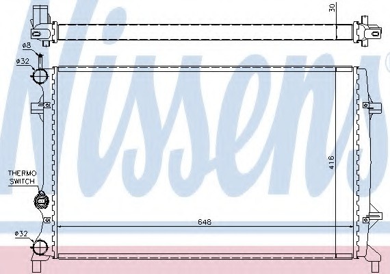 65296 NISSENS (Дания) Радиатор системы охлаждения 65296 NISSENS