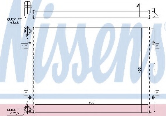 65014 NISSENS (Дания) Радиатор системы охлаждения 65014 NISSENS