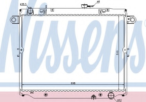 64882 NISSENS (Дания) Радиатор системы охлаждения 64882 NISSENS