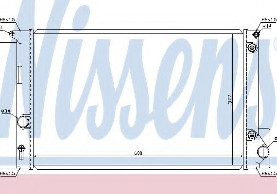 64694 NISSENS (Дания) Радиатор системы охлаждения 64694 NISSENS