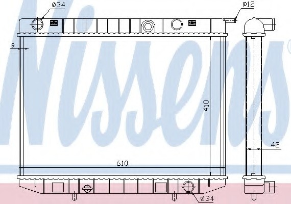 63299 NISSENS (Дания) Радіатор охолодження