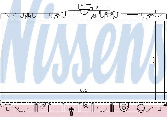 63304 NISSENS (Дания) Радиатор системы охлаждения 63304 NISSENS