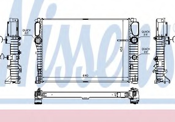 Фото радиатор системы охлаждения 67105 NISSENS 67105 NISSENS (Дания) 67105 NISSENS (Дания) Радиатор системы охлаждения 67105 NISSENS