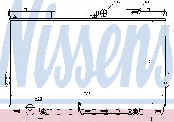 67036 NISSENS (Дания) Радіатор системи охолодження 67036 NISSENS