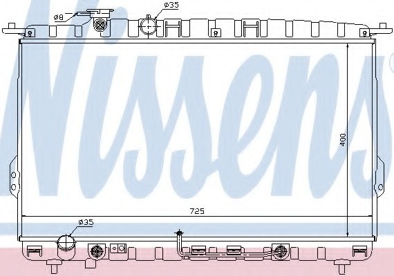 67028 NISSENS (Дания) Радиатор системы охлаждения 67028 NISSENS