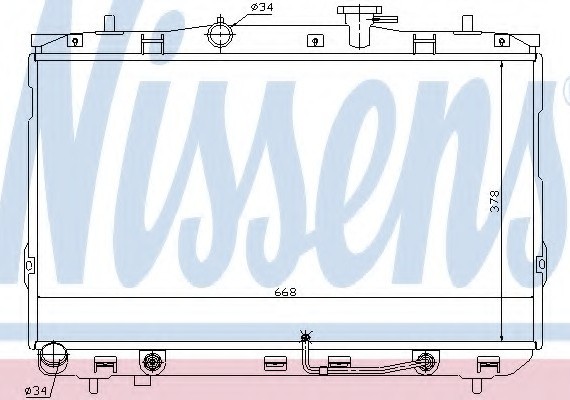 67489 NISSENS (Дания) Радіатор системи охолодження 67489 NISSENS
