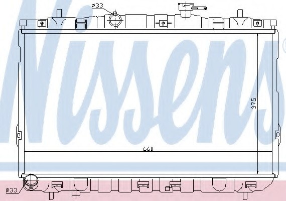 67494 NISSENS (Дания) Радиатор системы охлаждения 67494 NISSENS