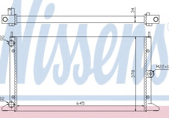 Фото радиатор системы охлаждения 67305 NISSENS 67305 NISSENS (Дания) 67305 NISSENS (Дания) Радиатор системы охлаждения 67305 NISSENS