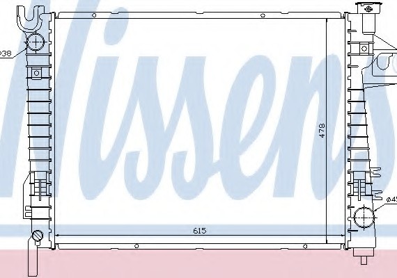 Фото радиатор системы охлаждения 69018 NISSENS 69018 NISSENS (Дания) 69018 NISSENS (Дания) Радиатор системы охлаждения 69018 NISSENS