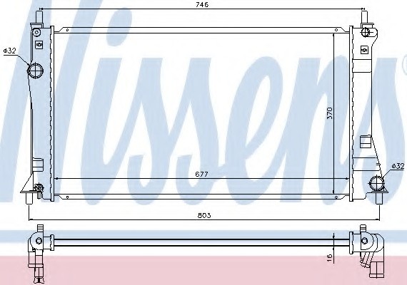 Фото радиатор системы охлаждения 68528 NISSENS 68528 NISSENS (Дания) 68528 NISSENS (Дания) Радиатор системы охлаждения 68528 NISSENS